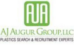A small, cropped AJ Augur Group LLC logo, the plastics search and recruitment experts