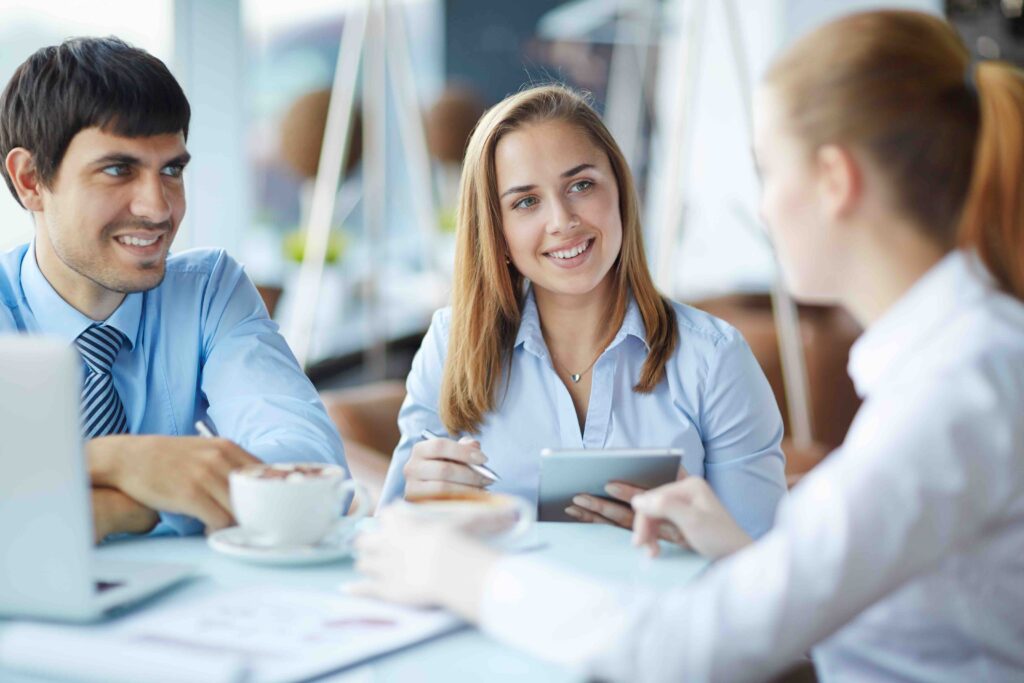 Two managers interviewing potential candidate